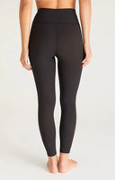 Finesse Rib 7/8 Legging Black